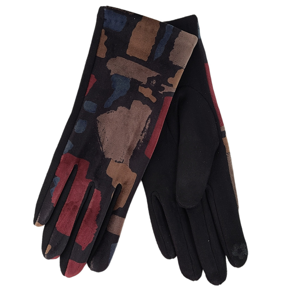 New Smart Gloves art print black brown blue maroon